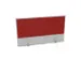 panneau de rehausse,p. table de bureau,MP-gris clair,BN4011-rouge