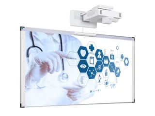 Projectiebord 126x231cm 16:9 mat wit Extraflat finger touch - 1