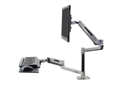 WorkFit-LX Zit Sta Bureau systeem Geborsteld Aluminium