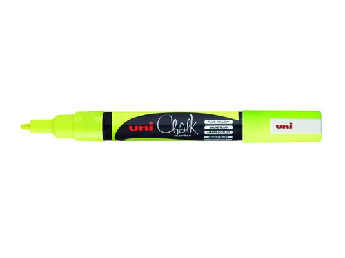Krijtstift Uni-ball rond 0.9-1.3mm fluor geel