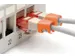 Clips couleur pour câbles RJ45 Orange 100 pièces