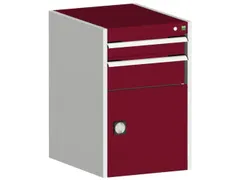 ladekast HxBxD 800x525x650mm 2laden RAL7035 front RAL3004