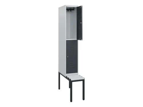 Dubbeldekse dekenkist,HxBxD 1950x300x815mm,1x2vak.,vak B 300mm