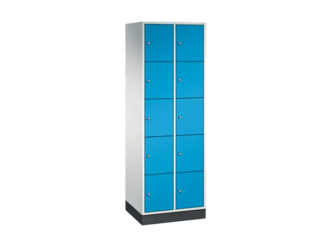 armoire multicases,RAL7035/RAL5012,HxlxP 1950x620x500mm