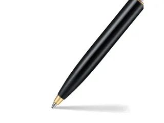 Balpen Sheaffer Sentinel 335 gloss black, PVD gold plated trims - 4