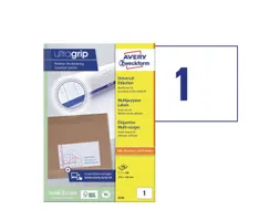 Etiket Avery Zweckform 6135 210x148mm A5 wit 200 stuks