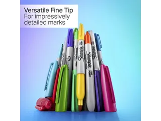Viltstift Sharpie Glampop fijn assorti blister à 5 stuks - 5