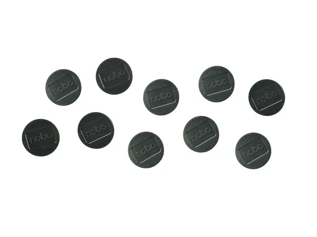 Aimant Nobo 32mm noir 10 pièces