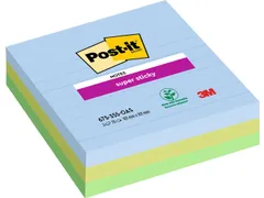 Memoblok 3M Post-it 654 Super Sticky 76X76mm OAS