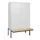 Dubbeldekse dekenkist,HxBxD 1950x1200x815mm,4x2vak.,vak B 300mm