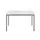 Tafel Vierkant 140x70 Cm Rechthoekig Frame Antraciet Blad Grijs