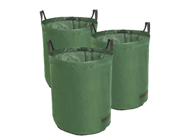 Sac à déchets TerCasa PP 272 litres 67x76cm vert 3 pièces