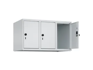 opzetkast,v. locker,3vak.,vak B 300mm,HxBxD 500x900x500mm,vleugeldeur - 2