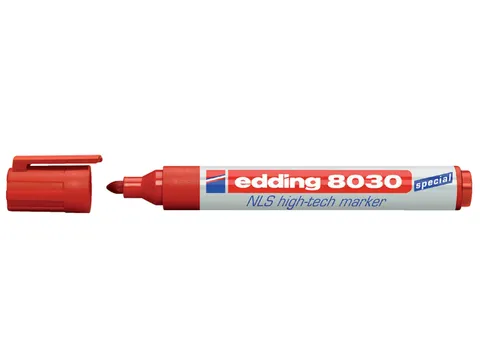 Viltstift edding 8030 NLS High-Tech marker 1.5-3mm rood