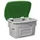 strooigoedbak,1000l,HxBxD 960x1800x1350mm,PE,grijs,deksel groen
