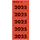 Rugetiket Leitz 2025 rood 100 stuks