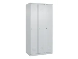 locker,HxBxD 1850x900x500mm,3vak,vak B 300mm,cil.-slot,staand op vloer