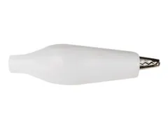 Geisoleerde Krokodillenklem 27mm - WIT