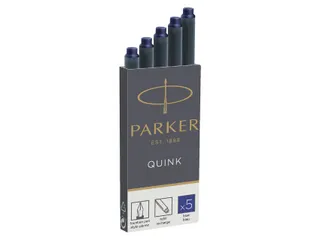Inktpatroon Parker Quink permanent blauw pak à 5 stuks - 2