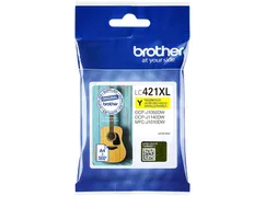 Inktcartridge Brother LC-421XLY geel