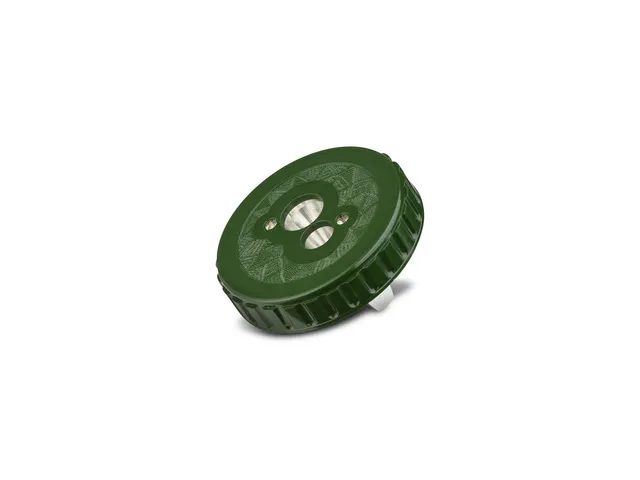 Puntenslijper DUX retro groen dubbelgaats met opvangbak doos à 10 stu
