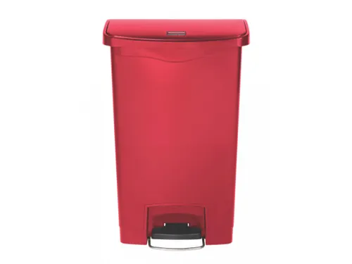 Slim Jim Step On Front container kunststof 50 liter Rood