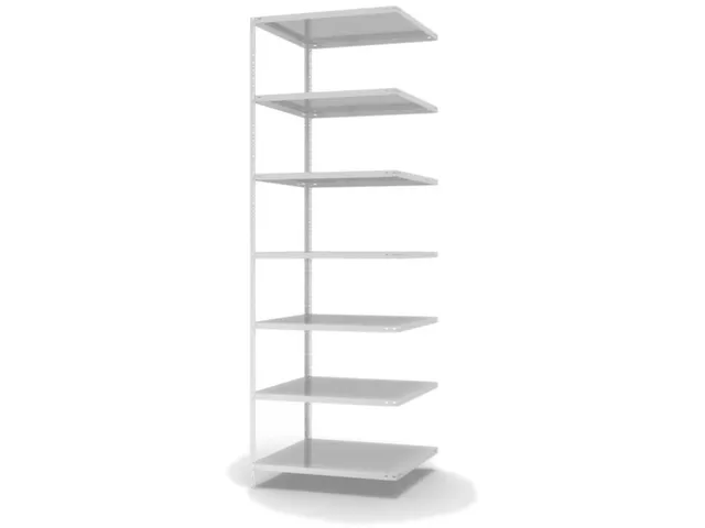 magazijnstelling,aanbouwveld,HxBxD 3000x1000x800mm,vaklast 125kg