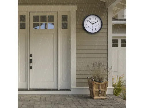 Buitenklok Nextime dia 23,5cm Jasmine met thermo- en hydrometer cijfer