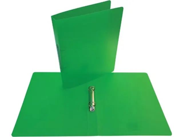 ringmap, voor ft A4, uit PP, 2 ringen van 25mm, transparant gro