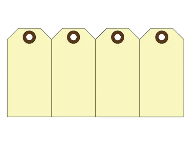Label karton nr 1 200gr 35x70mm chamois 1000 stuks