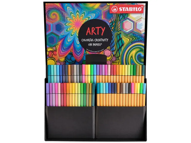 Fineliner STABILO point 88 & Pen 68 Arty creative assorti luxe box