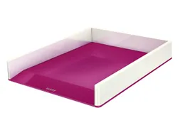 Brievenbak Leitz WOW wit/roze C4 A4+