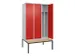 locker voor scheiding van kleding,HxBxD 2120x1200x815mm,3vak