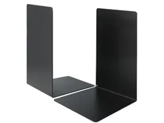 Boekensteun Westcott zwart metaal 2 stuks 130x240x140mm