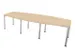 vergadertafel,HxBxD 740x2800x1200mm,vatvormig,NE-esdoorn