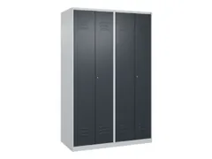 locker voor scheiding van kleding,HxBxD 1850x1200x500mm,4vak