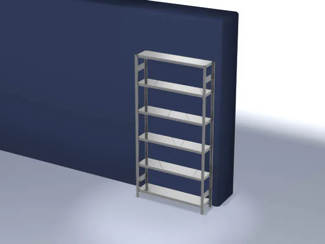 magazijnstelling,grondveld,HxBxD 2500x1360x335mm,vakl. 175kg