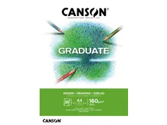 Tekenpapier Canson Graduate Drawing 30vel 160gr A4 helderwit