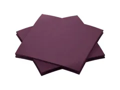 Servet 20x20cm BIO Dunisoft 1/4 vouw plum 2880 stuks