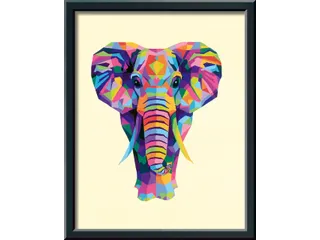Schilderen op nummer Ravensburger Bonte olifant - 2