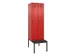 locker met bank,voor scheiding van kleding,HxBxD 2120x600x815mm,2vak
