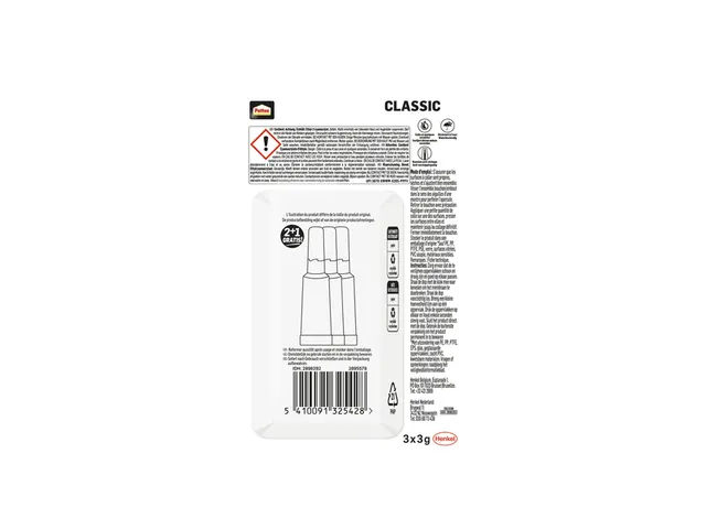 Secondelijm Pattex classic 3 gram blister 2+1 gratis