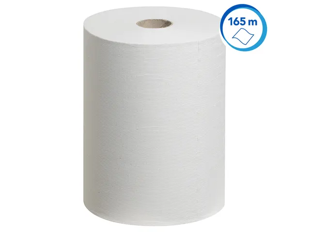 Handdoekrol Scott Slimroll 1-laags 165m wit 6657