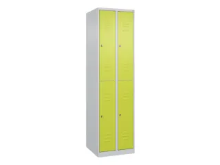 dubbeldekse locker,HxBxD 1850x500x500mm,2x2vak.,vak B 250mm - 1