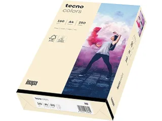 Inapa Tecno colors Gekleurd papier A4 Licht chamois 160 gram 250vel - 1