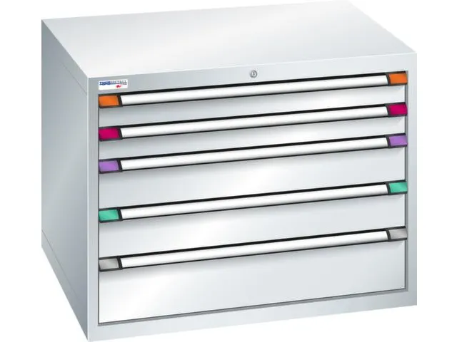 armoire à tiroirs HxlxP 800x1005x695mm RAL7035 face avant RAL7035