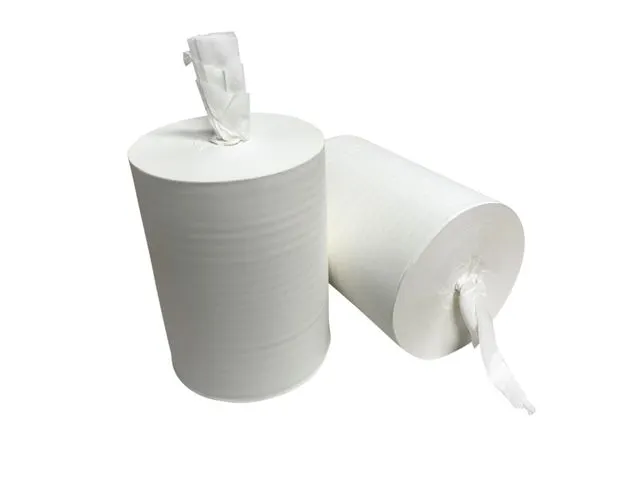 Rouleau essuie-mains cellulose 1 ép blanc 6x275m