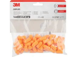 3M wegwerp Oordoppen 1100 94-105dB Oranje 30 paar/pak