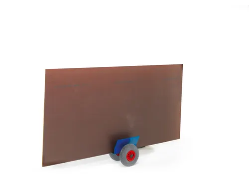 Platenroller 200kg Laadvlak Lxb 320x60mm Massief Rubber Banden