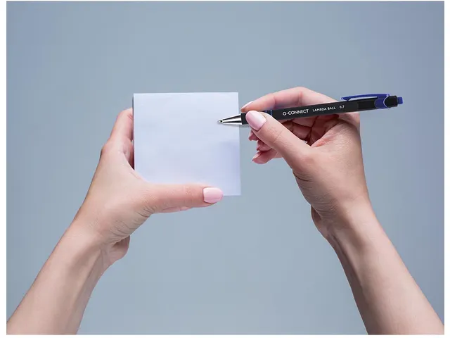 stylo Lambda, 0,7 mm, pointe moyenne, bleu
